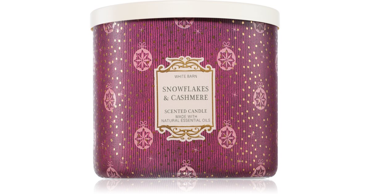 Bath &amp; Body Works Świeca zapachowa Snowflakes &amp; Cashmere 411 g