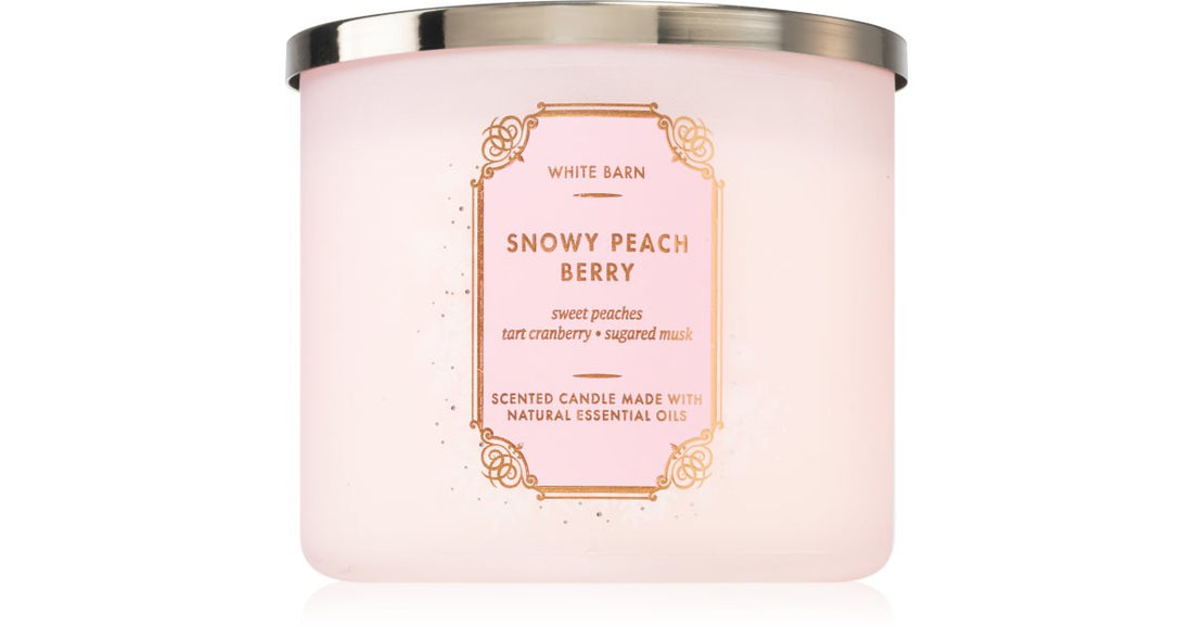 Bath &amp; Body Works Baga de Pêssego Nevado 411 g