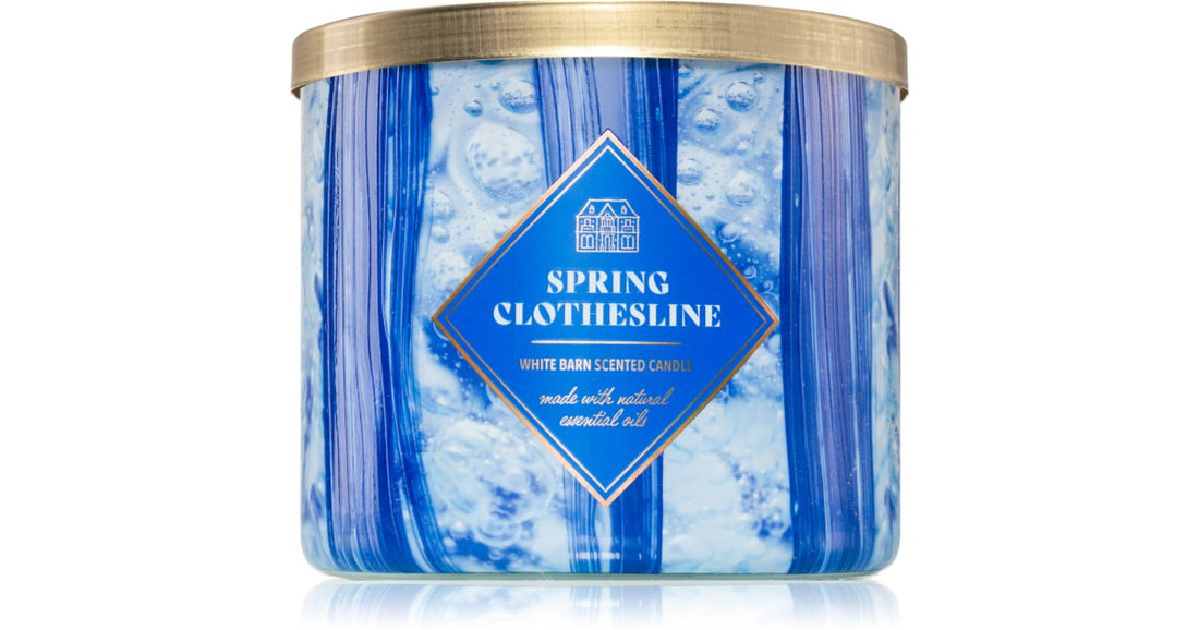 Bath &amp; Body Works Spring Clothesline tuoksukynttilä 411 g