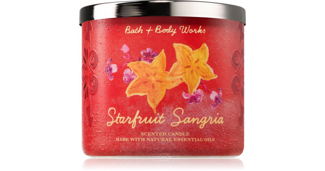 Bath &amp; Body Works Αρωματικό κερί Starfruit Sangria 411 γρ