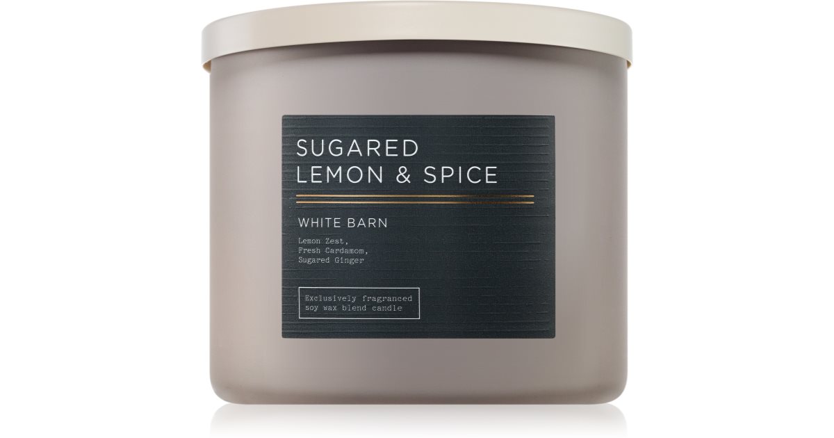 Bath &amp; Body Works Sugared Lemon &amp; Spice tuoksukynttilä 411 g