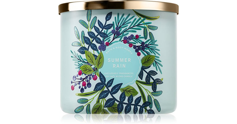 Bath & Body Works Summer Rain duftlys 411 g