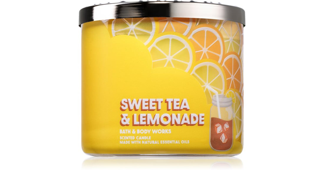 Bath &amp; Body Works Sweet Tea &amp; Lemonade scented candle 411g