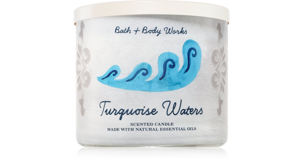 Bath &amp; Body Works Turquoise Waters 香薰蜡烛 411 克