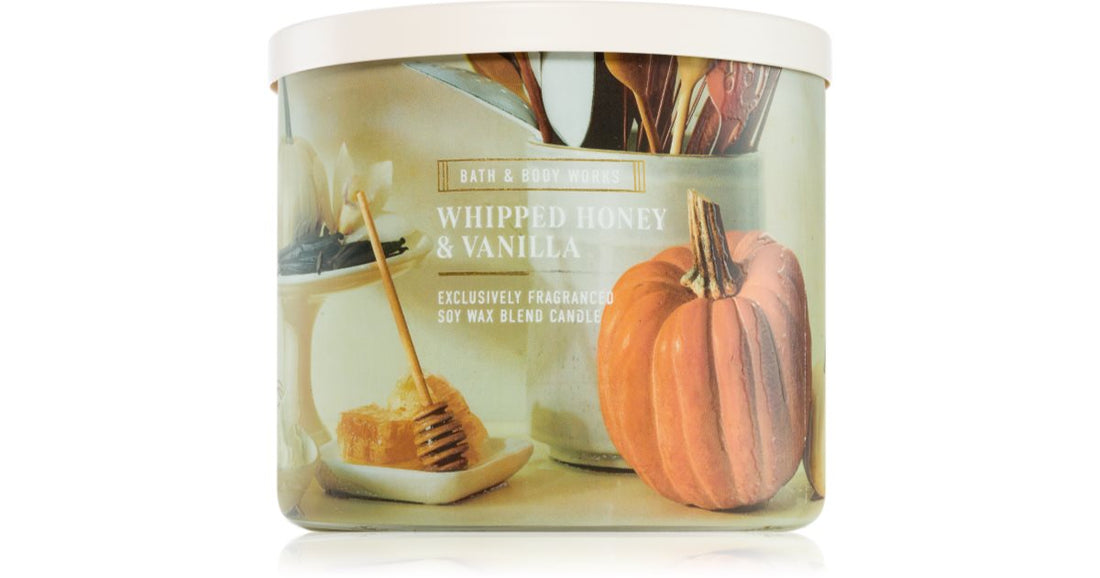 Bath &amp; Body Works Vonná svíčka Whipped Honey &amp; Vanilla 411 g