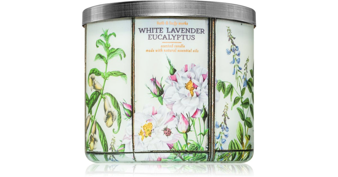 Bath &amp; Body Works White Lavender Eucalyptus tuoksukynttilä 411 g