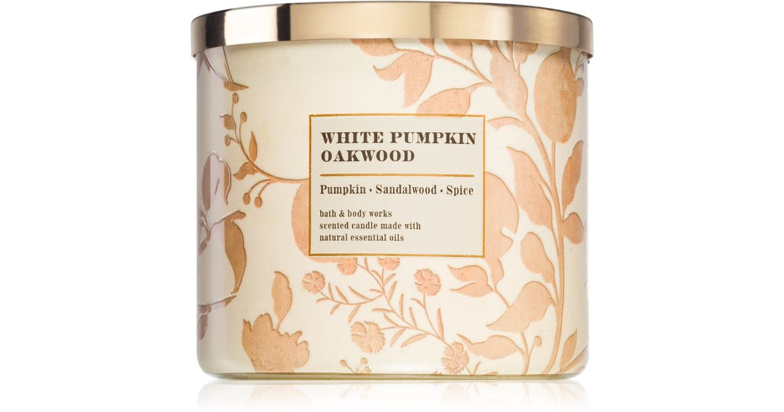 Bath &amp; Body Works Witte Pompoen Eikenhout 411 g