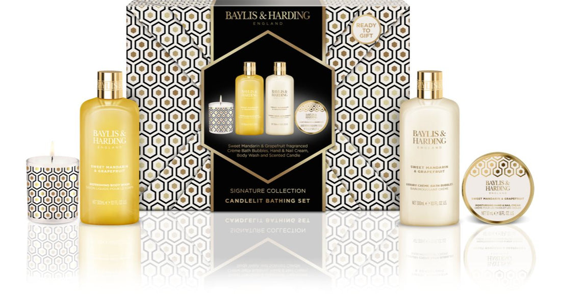 Baylis &amp; Harding מארז מתנה לגוף מנדרינה מתוקה ואשכולית