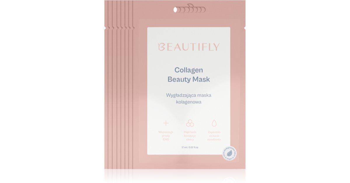 Beautifly Σετ Ομορφιάς Collagen maschera σε ύφασμα 8 τεμαχίων