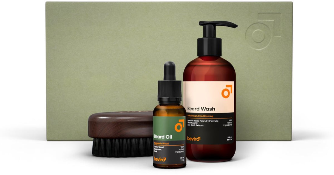 Beviro Bergamia Wood Beard Care Kit confezione regalo per la barba 1 pz