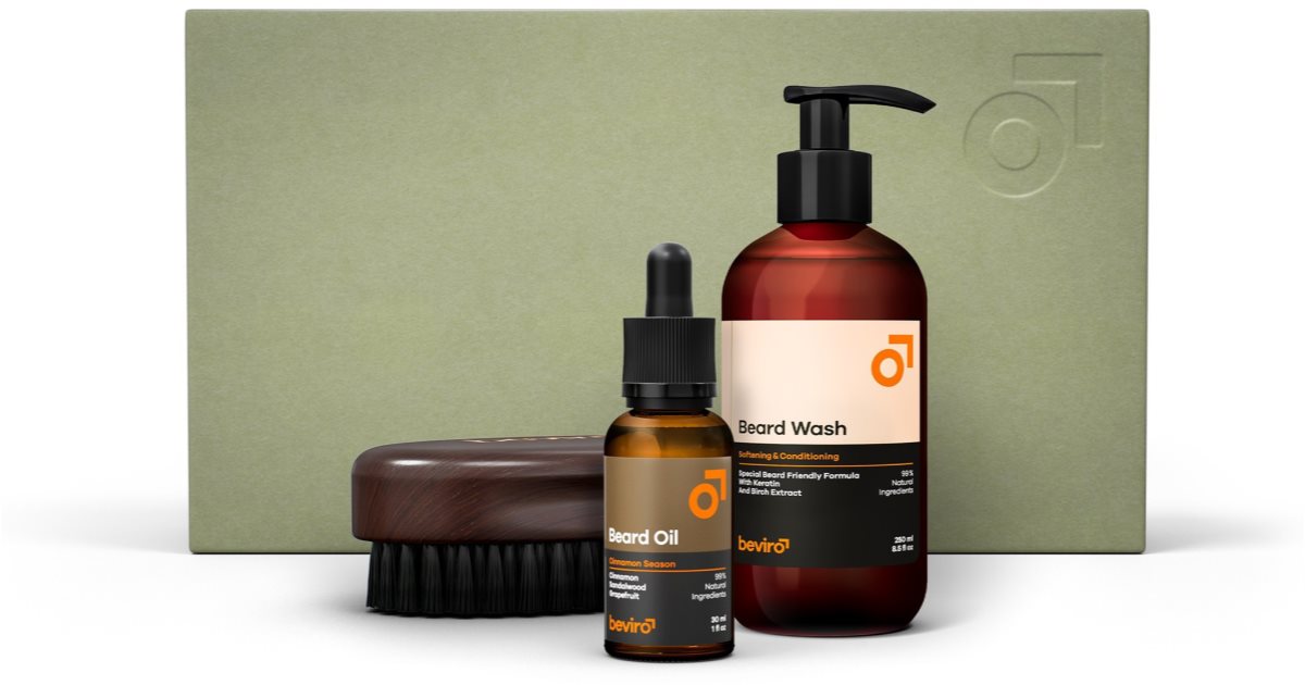 Beviro Cinnamon Season Beard Care Kit barberingsgaveæske 1 stk