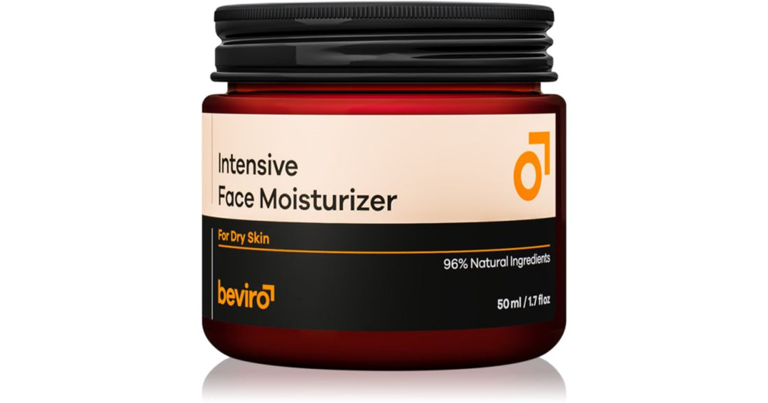 Beviro Crema Idratante Viso Intensiva Pelle Secca per uomo 50 ml