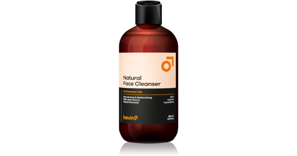 Beviro Natural Facial Cleanser för män 250 ml