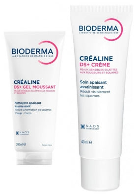 Bioderma Créaline Routine DS+ Gel detergente lenitivo 200 ml + DS+ Crema 40 ml — Gel detergente e crema viso