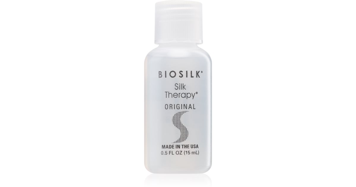 Biosilk Silk Therapy Original silkeeffekt regenererende behandling for alle hårtyper 355 ml