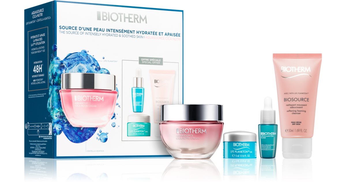 Biotherm Aquasource Cica Nutri gaveeske for kvinner 1 stk