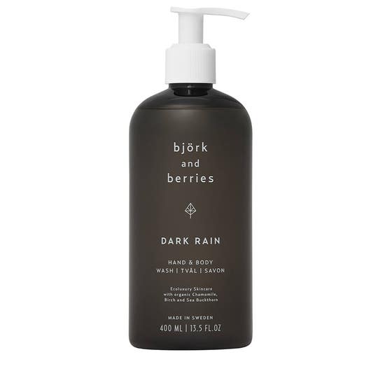 Bjork &amp; berries Gel douche et nettoyant pour les mains Dark Rain de Bjork &amp; Berries