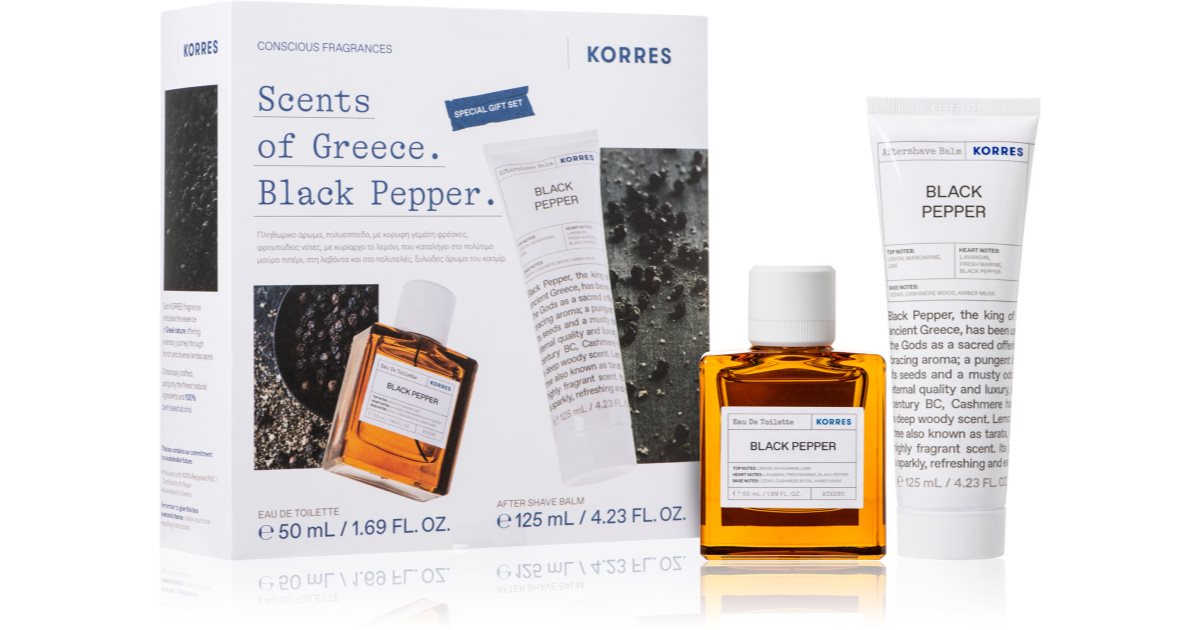 Korres Black Pepper — Set e Cofanetti Uomo
