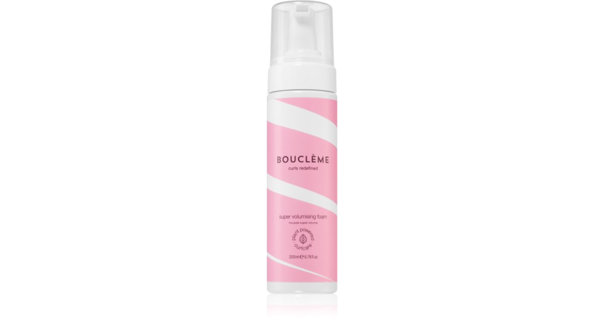 Bouclème Modelovací pěna Super Volumizing Curl Mousse na fixaci a tvarování 200 ml