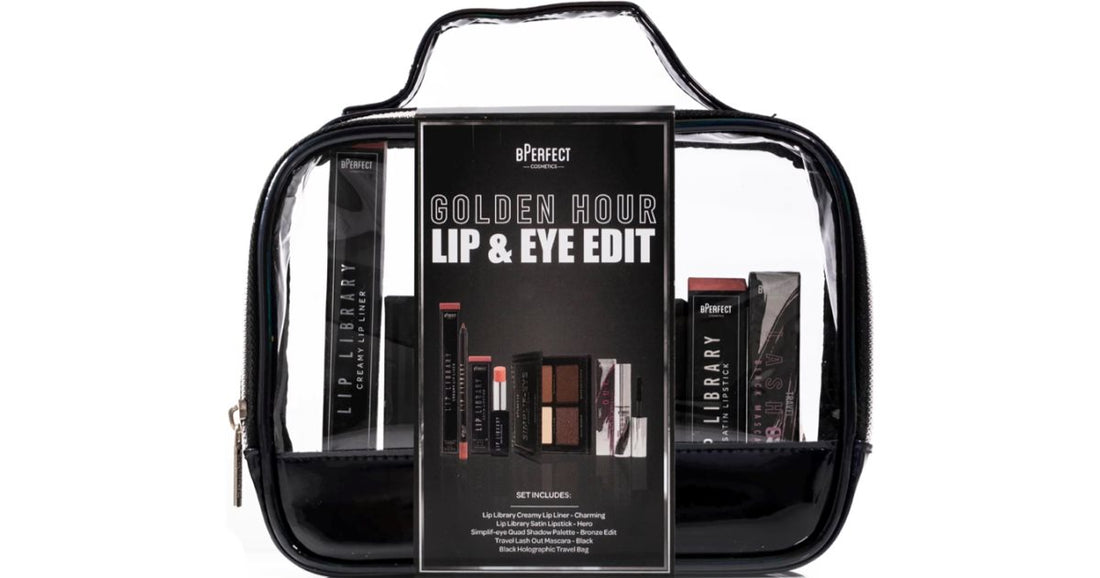 BPerfect Golden Hour Eyes and Lips Edit Coffret cadeau Sac de voyage