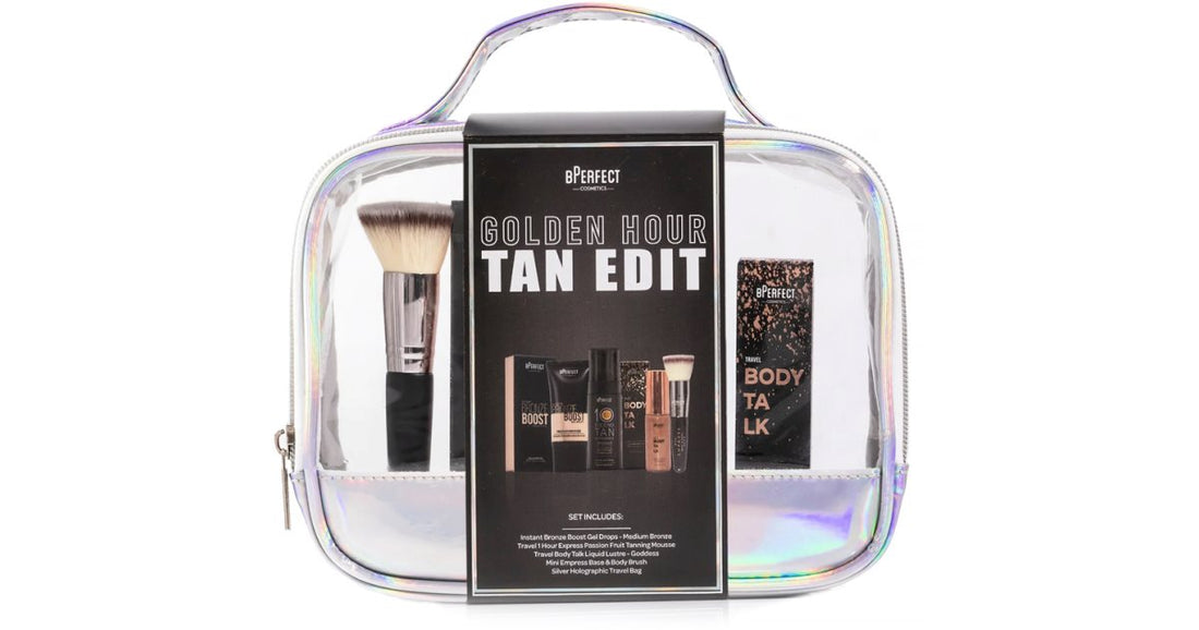 BPerfect Trousse de maquillage coffret cadeau Golden Hour Tan Edit + Body Talk