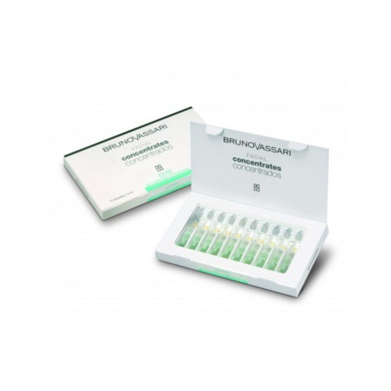 Set Bruno Vassari Pure Solutions Niacinamide Purifying Vials Treatment Serum For Oily Skin For Face For Women 10 pieces 2 ml