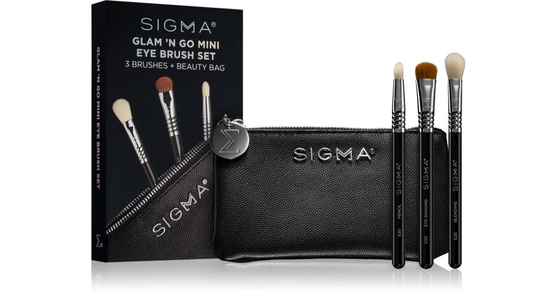 Sigma Beauty Brush Set Glam N Go Conjunto de pincéis com estojo 3 unid. 