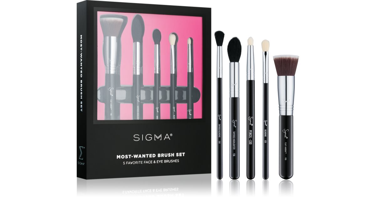 Sigma Beauty Brush Set Most-wanted 5-piece face brush set