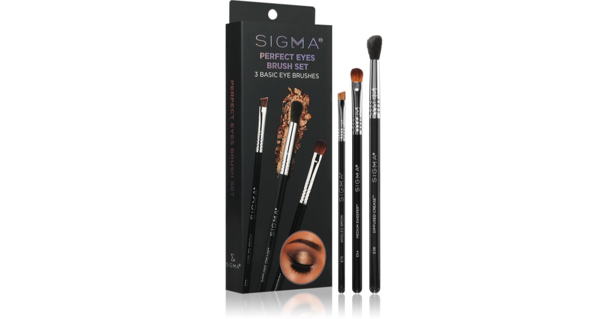 Sigma Beauty Set Perfect Eyes set di pennelli per occhi e sopracciglia 3 pz