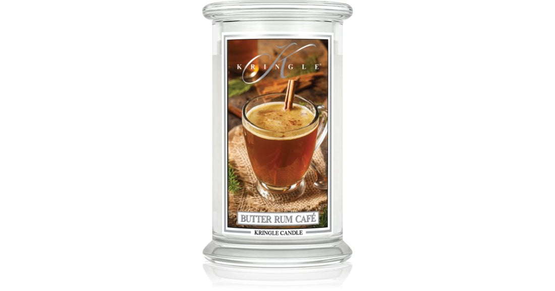 Kringle Candle Butter Rum Café candela profumata 624 g