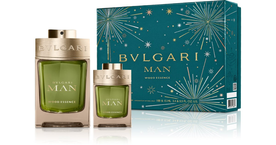 BVLGARI Man Wood Essence pachet cadou pentru bărbați Eau de Parfum 100 ml + Eau de Parfum 15 ml