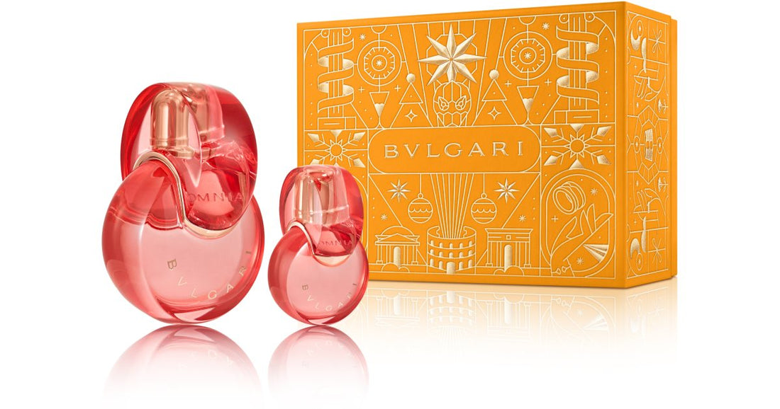 BVLGARI مجموعة هدايا اومنيا كورال للنساء اومنيا كورال او دي تواليت 100 مل + اومنيا كورال او دي تواليت 15 مل