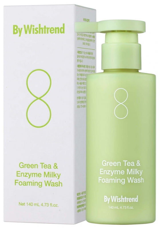 By Wishtrend Tè Verde ed Enzimi Latte 140 ml — Pianka do mycia twarzy