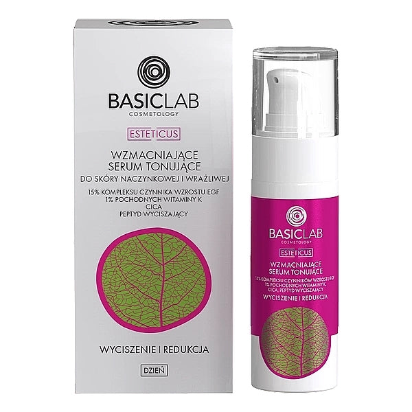 BasicLab Cosmetology Esteticus 15% Growth Factor Complex EGF 30 ml — Siero Colorato Arrossamenti