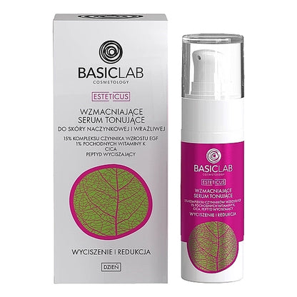 BasicLab Cosmetology Esteticus 15% Growth Factor Complex EGF 30 ml — Siero Colorato Arrossamenti