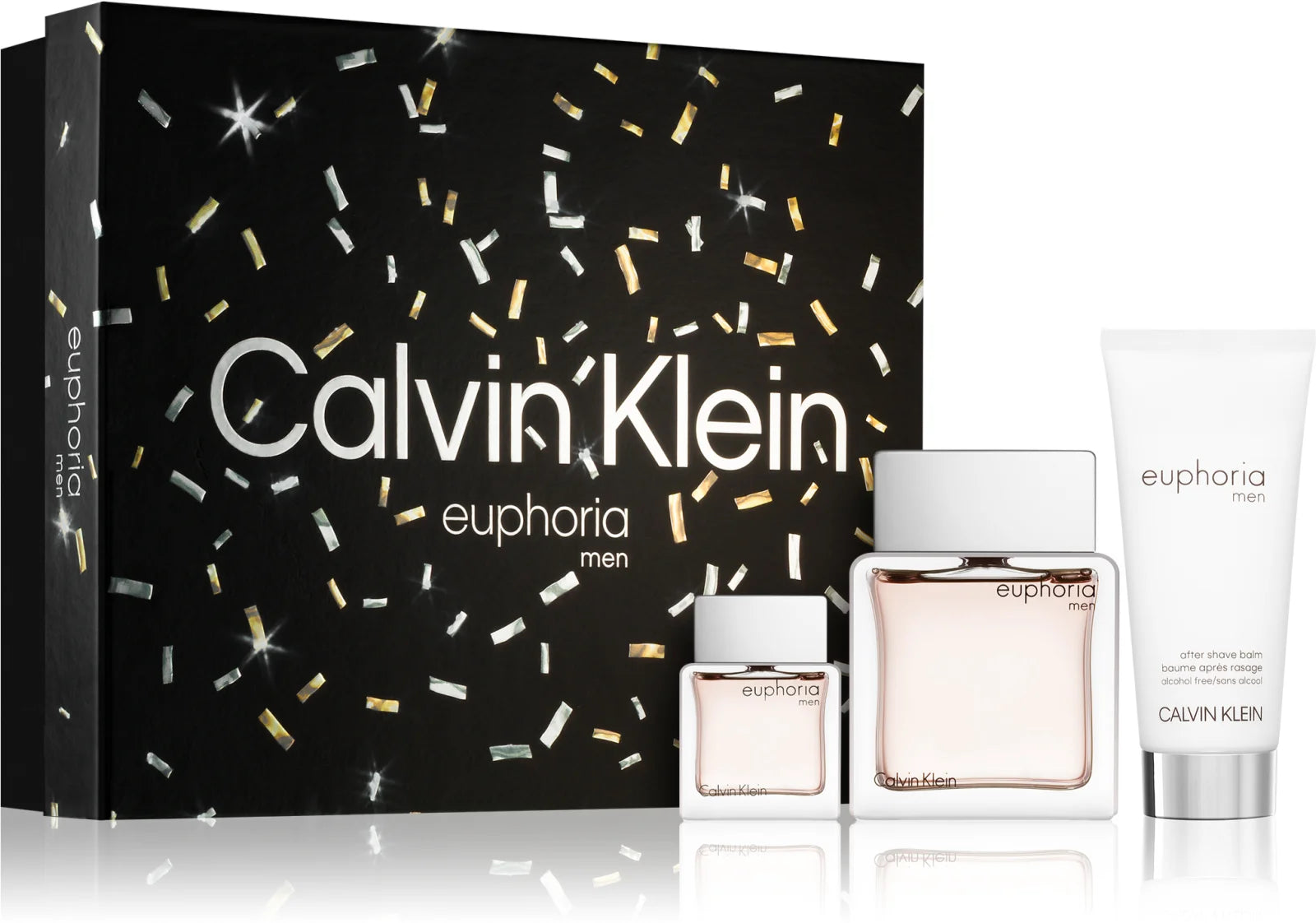 Calvin Klein Euphoria Man Eau De Toilette 100ml + pós-barba 100ml + eau de toilette 15ml