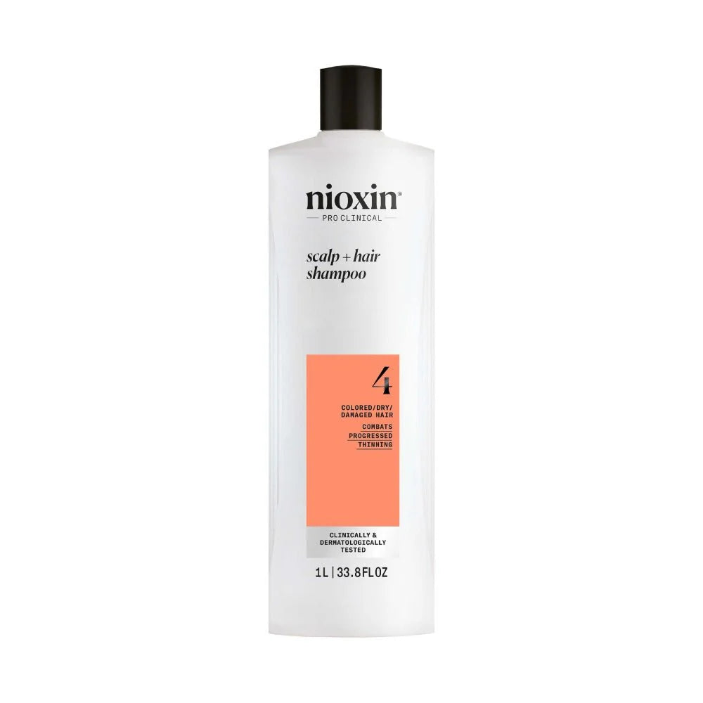 Nioxin מערכת 4 - שמפו - שיער צבוע ופגום עם החלשה מתקדמת 1000 מ&quot;ל