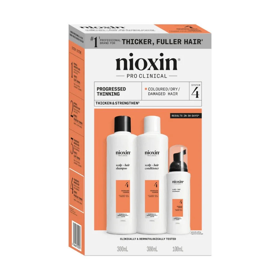 Nioxin Systeem 4 - Kit - Behandeling voor gekleurd haar met geavanceerde verzwakking 3 U