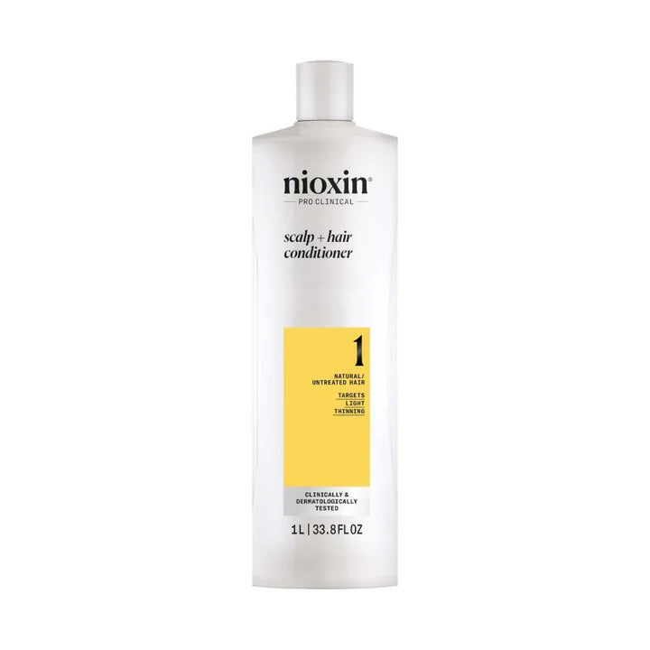 Nioxin 시스템 1 - 컨디셔너 - 약간 가늘어지는 천연 모발 1000ml