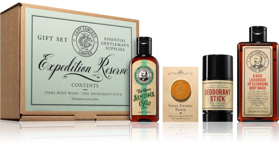 Captain Fawcett Expedition Reserve Presentbox Set för män