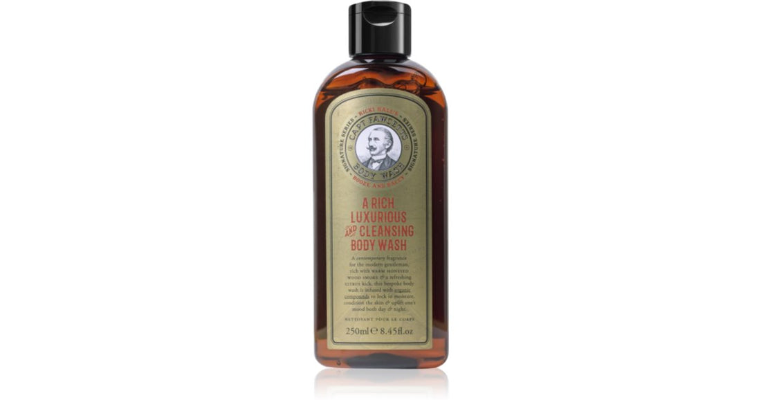 Captain Fawcett Ricki Halls energigivende shower gel til mænd Booze &amp; Baccy 250 ml