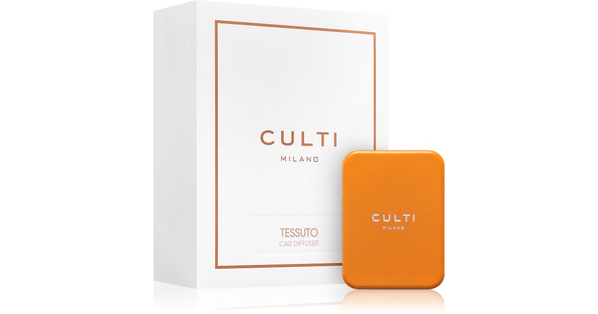 Culti Car Diffuser Orange: Deodorante Tessuto per Auto + Ricarica (73x53cm)