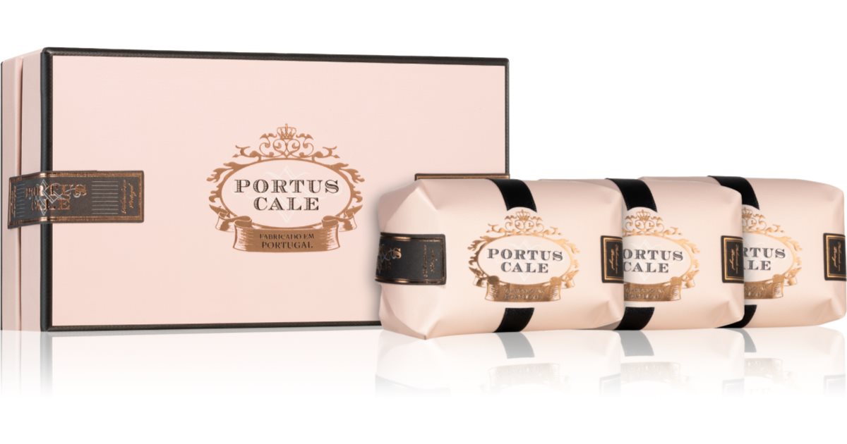 Castelbel Portus Cale Rosé Blush savon solide coffret cadeau 3x150 g