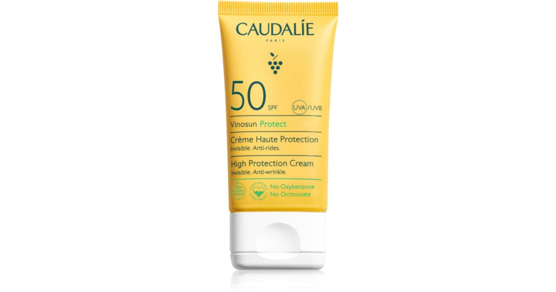 Caudalie Vinosun beschermende crème voor gezicht en lichaam SPF 50 50 ml