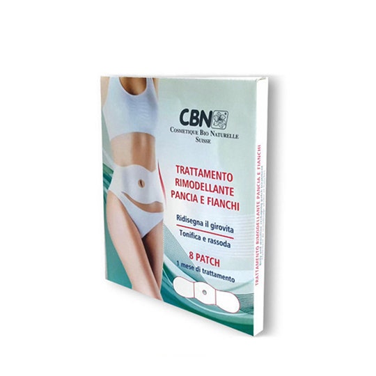 Parche para el tratamiento remodelador del abdomen y caderas. Cbn