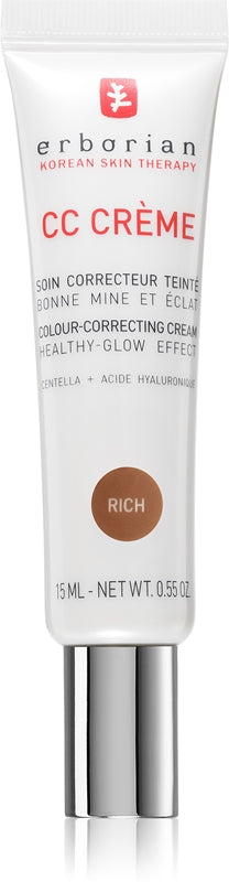 Erborian CC Crème Centella Asiatica CC cream per tinta uniforme SPF 30 colore Rich 15 ml