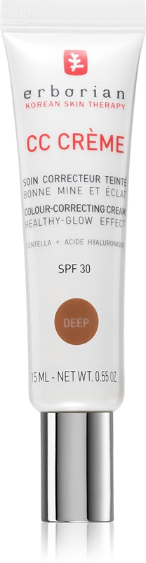 Erborian CC Crème Centella Asiatica CC cream per tinta uniforme SPF 30 colore Deep 15 ml