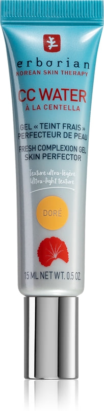 Erborian CC Water lozione tonificante leggera confezione piccola colore Doré 15 ml