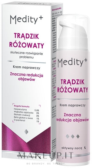 Crema viso per pelli con rosacea, da notte AVA Laboratorium Medity+ Night Cream 50 ml