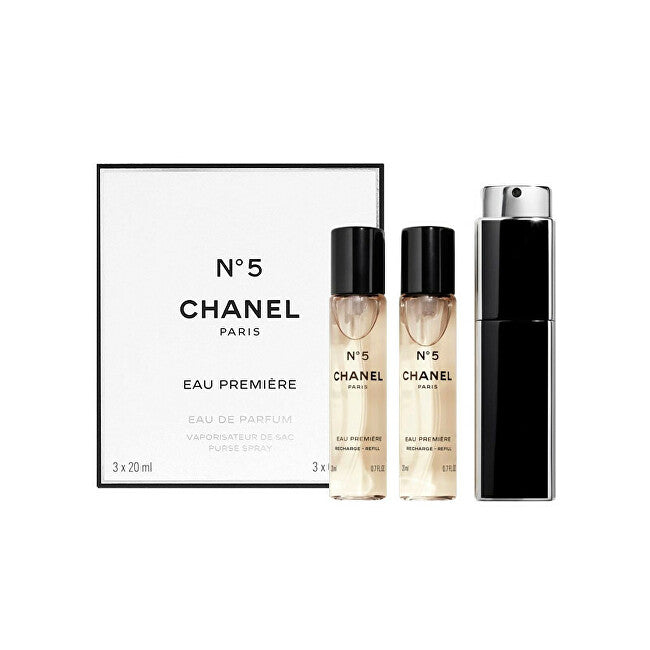 Chanel No. 5 Eau Premiere - acqua profumata con spray (3 x 20 ml) - Volume: 60 ml